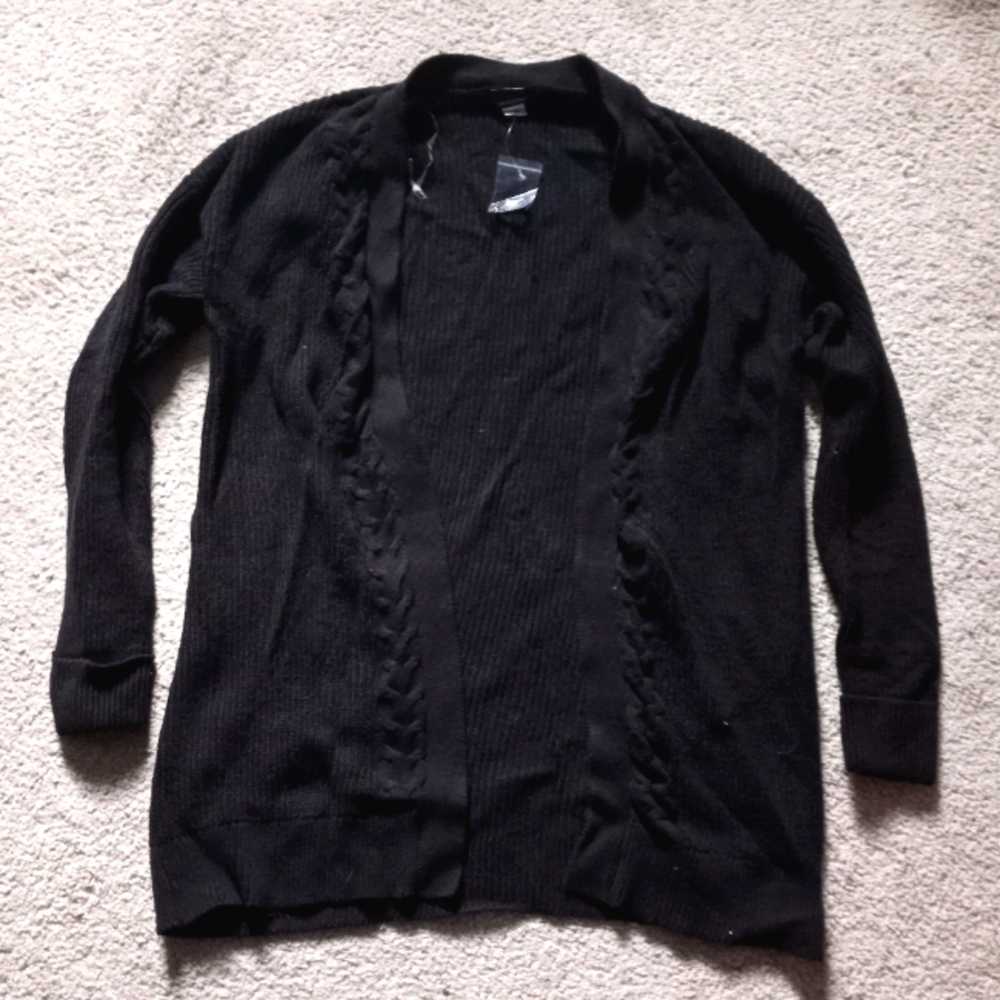 Black cardigan
